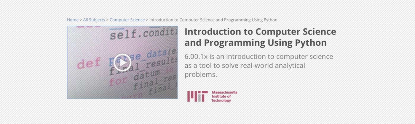 Course Review: 6.00.1x: Introduction to Computer Science and Programming Using Python